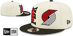 Trail Blazers 2022 NBA DOUBLE WHAMMY DRAFT SNAPBACK Hat by New Era - 2nd View