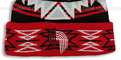 Trailblazers GEOTECH Knit Beanie by Mitchell and Ness - 2nd View