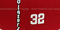 Trailblazers WALTON TEAM-UP Red-White Fitted Hat by New Era - 2nd View