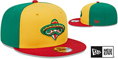 Travelers COPA SNAPBACK Gold-Green-Red Hat by New Era - 2nd View