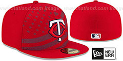 Twins 2015 JULY 4TH STARS N STRIPES Hat by New Era - 2nd View