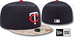 Twins 2015 STARS N STRIPES Fitted Hat by New Era - 2nd View