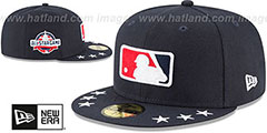 Umpire 2018 MLB ALL-STAR WORKOUT Navy Fitted Hat by New Era - 2nd View