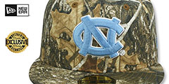 UNC NCAA TEAM-BASIC Realtree Camo Fitted Hat by New Era - 2nd View