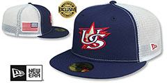 USA 2023 WBC GAME MESH-BACK Hat by New Era - 2nd View