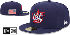 USA 2023 WBC GAME Navy Hat by New Era - 2nd View