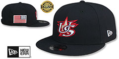 USA 2023 WBC GAME SNAPBACK Navy Hat by New Era - 2nd View