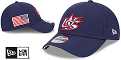 USA 2023 WBC GAME STRAPBACK Navy Hat by New Era - 2nd View