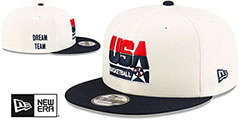 USA Basketball DREAM TEAM SNAPBACK Chrome-Navy Hat by New Era - 2nd View