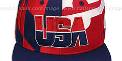 USA MARYLAND SUPER-FLAG SNAPBACK Navy Hat by Zephyr - 2nd View