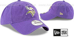 Vikings CORE-CLASSIC STRAPBACK Purple Hat by New Era - 2nd View