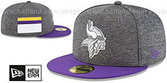 Vikings HOME ONFIELD STADIUM Charcoal-Purple Fitted Hat by New Era - 2nd View