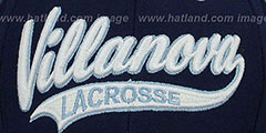 Villanova SWOOP LACROSSE Navy Fitted Hat by Zephyr - 2nd View