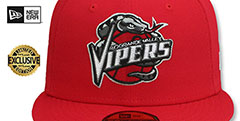 Vipers NBA G-LEAGUE Red Fitted Hat by New Era - 2nd View