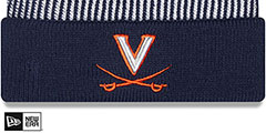 Virginia STRIPED Knit Beanie Hat by New Era - 2nd View