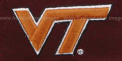 Virginia Tech 2T SUPER-ARCH SNAPBACK Burgundy-Orange Hat by Zephyr - 2nd View