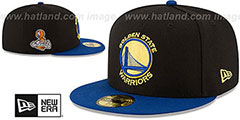 Warriors 2017 FINALS CHAMPIONS Black-Royal Fitted Hat by New Era - 2nd View