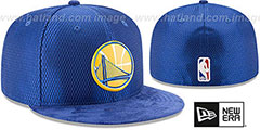 Warriors 2017 ONCOURT DRAFT Royal Fitted Hat by New Era - 2nd View