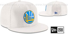 Warriors 2017 ONCOURT DRAFT White Fitted Hat by New Era - 2nd View