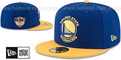 Warriors 2018 FINALS Royal-Gold Fitted Hat by New Era - 2nd View