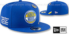 Warriors 2019 NBA DRAFT SNAPBACK Royal Hat by New Era - 2nd View