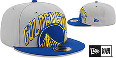 Warriors 2023 NBA TIP OFF Grey-Royal Fitted Hat by New Era - 2nd View