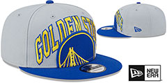 Warriors 2023 TIP OFF SNAPBACK Grey-Royal Hat by New Era - 2nd View