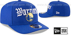 Warriors CLASSIC-CURVE SNAPBACK Royal Hat by New Era - 2nd View