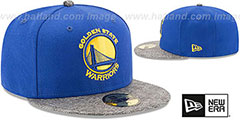 Warriors GRIPPING-VIZE Royal-Grey Fitted Hat by New Era - 2nd View