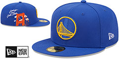 Warriors SIDE-CITY ICON Royal Hat by New Era - 2nd View