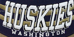 Washington 2T SUPERSONIC SNAPBACK Purple-Gold Hat by Zephyr - 2nd View