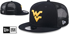 West Virginia TEAM-BASIC TRUCKER SNAPBACK Navy Hat by New Era - 2nd View