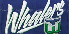 Whalers 2T VICE SNAPBACK Royal-Green Adjustable Hat by Mitchell and Ness - 2nd View