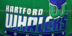 Whalers SLICE-N-DICE SNAPBACK Green-Royal Hat by New Era - 2nd View