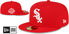 White Sox 2003 ASG SIDE-PATCH UP Red-White Fitted Hat by New Era - 2nd View