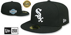 White Sox 2005 WORLD SERIES SKY-BOTTOM Black Fitted Hat by New Era - 2nd View