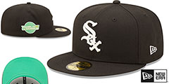 White Sox 2005 WS CITRUS POP Black-Green Fitted Hat by New Era - 2nd View