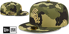 White Sox 2022 ARMED FORCES STARS N STRIPES Hat by New Era - 2nd View