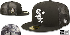 White Sox 2022 MLB ALL-STAR WORKOUT Black Fitted Hat by New Era - 2nd View