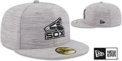 White Sox 2023 CLUBHOUSE Heather Grey Fitted Hat by New Era - 2nd View