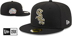 White Sox BOTANICAL SIDE-PATCH Black Fitted Hat by New Era - 2nd View