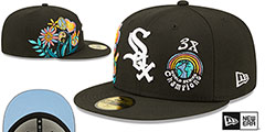 White Sox GROOVY Black Fitted Hat by New Era - 2nd View