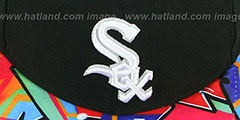 White Sox REAL GRAFFITI VIZA-PRINT Black Fitted Hat by New Era - 2nd View