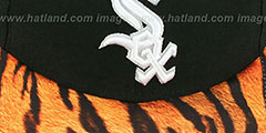 White Sox REAL TIGER VIZA-PRINT Black Fitted Hat by New Era - 2nd View