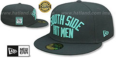 White Sox SOUTHSIDE HITMEN PATCH-BOTTOM Charcoal-Mint Fitted Hat by New Era - 2nd View