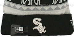 White Sox THE-MOOSER Knit Beanie Hat by New Era - 2nd View