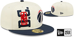 Wizards 2022 NBA DOUBLE WHAMMY DRAFT Fitted Hat by New Era - 2nd View