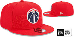 Wizards 2023 NBA DRAFT SNAPBACK Red Hat by New Era - 2nd View