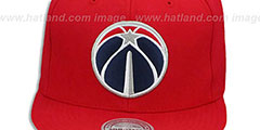 Wizards BASIC-LOGO SNAPBACK Red Hat by Mitchell and Ness - 2nd View