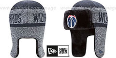 Wizards FROSTWORK TRAPPER Navy Knit Hat by New Era - 2nd View